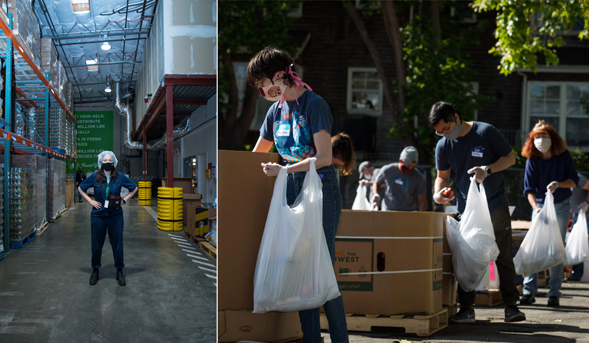 Food Bank staff and volunteers