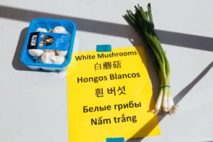 Mushrooms and green onions are two add-on items offered through CROps